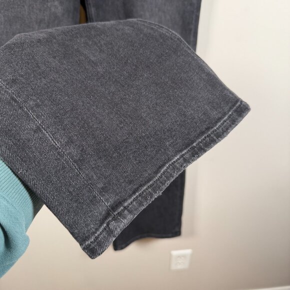 AYR Secret Sauce Wide Leg Jeans Size 27 Short Black Date Night Wash High Rise - Picture 7 of 11